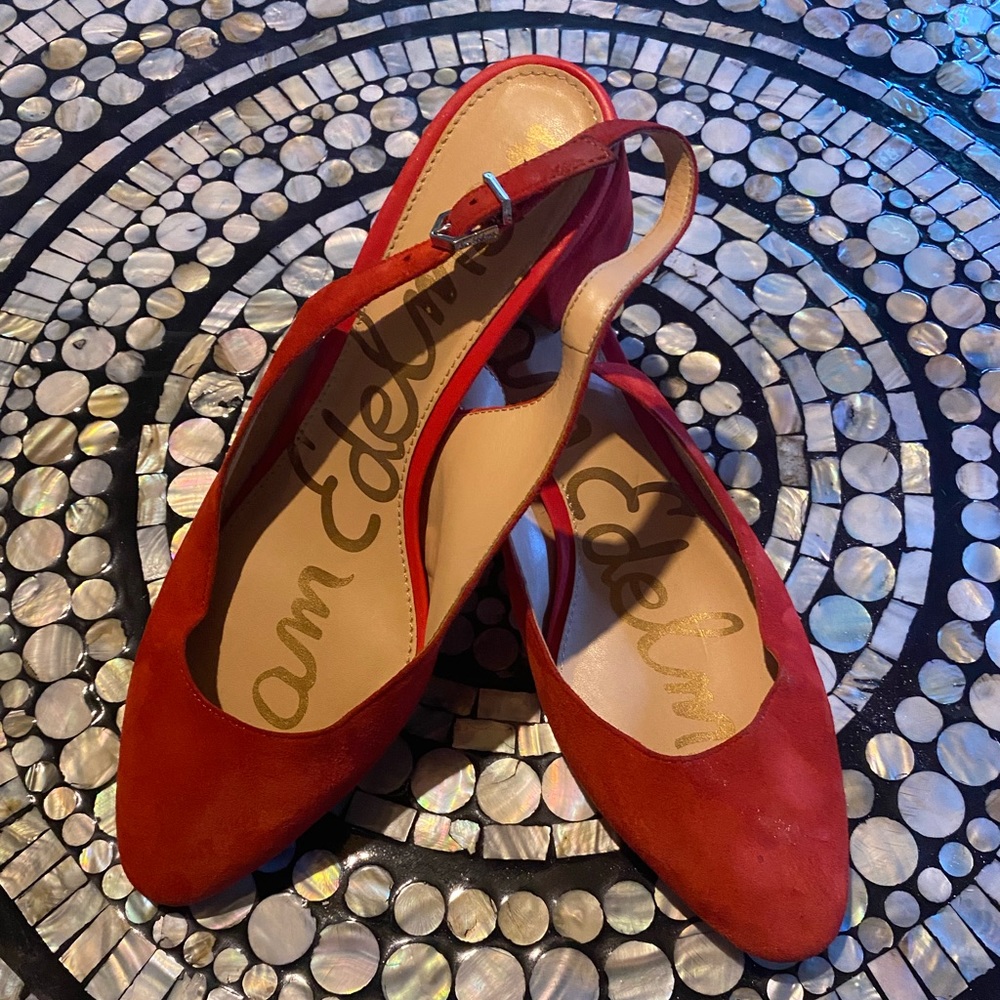 Sam Edelman Red Suede Heel